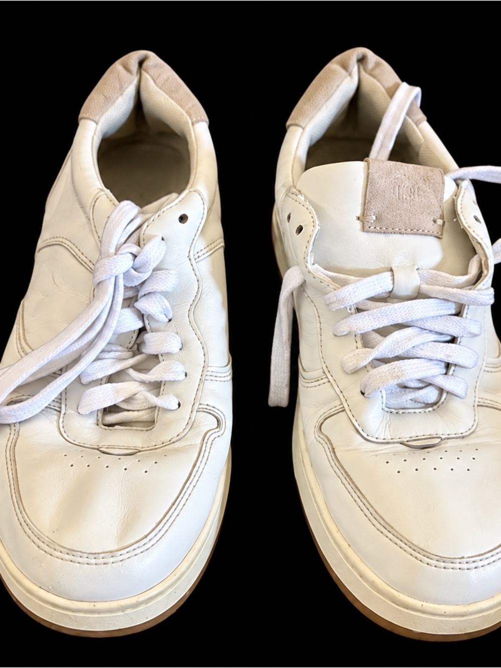 Madewell MWL White Leather Gum Sole Sneakers Women’s 10 Men’s 8.5